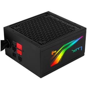 Aerocool LUX RGB 550M 550 W Power Supply Module, 20+4-pin ATX, Black