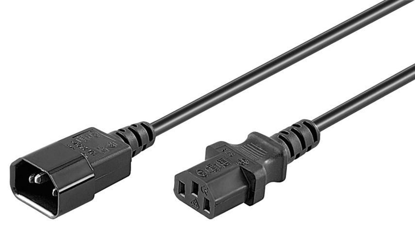 Microconnect PE040610 rozgałęziacz 1 m Czarny