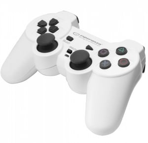 Esperanza EGG107W spelkontroll Svart, Vit USB 2.0 Gamepad Analog/Digital PC, Playstation 3