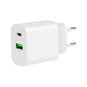 Gembird TA-UC-PDQC20-01-W Ladegerät für mobile Geräte, universell, weiß, Wechselstrom, Schnellladung, intern