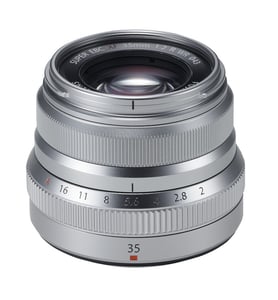 Fujifilm XF 35 mm f/2 R WR Mirrorless-Kamera Silber