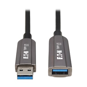 Tripp Lite U330F-20M-G1 USB 3.2 Gen 1 (3.1 Gen 1) USB-A Cable, 5 Gbit/s, Black, Gray