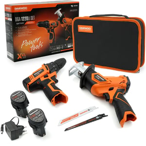Daewoo DGA 1220Li SET 1450 RPM Centrallås 1 kg Svart, Orange