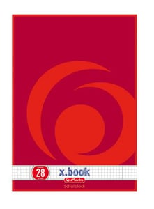 Herlitz 216283 anteckningsbok A4, 50 ark. Röd