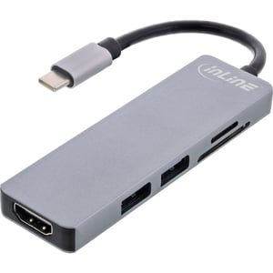InLine 33271I huby i koncentratory USB 3.2 Gen 1 (3.1 Gen 1) Type-C 5000 Mbit/s Szary