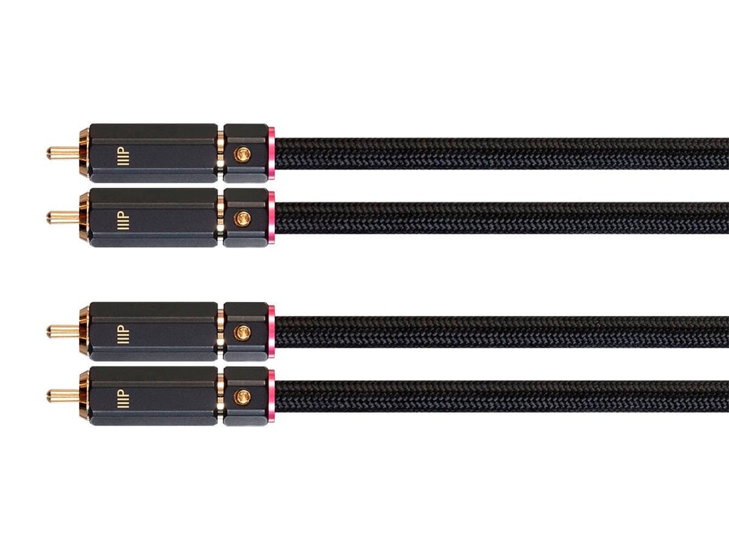 Monoprice Onix Series kabel audio 0,9 m 2 x RCA Czarny