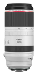 Canon RF 100-500mm F4.5-7.1L IS USM SLR Zoom Telephoto Lens, Black, White