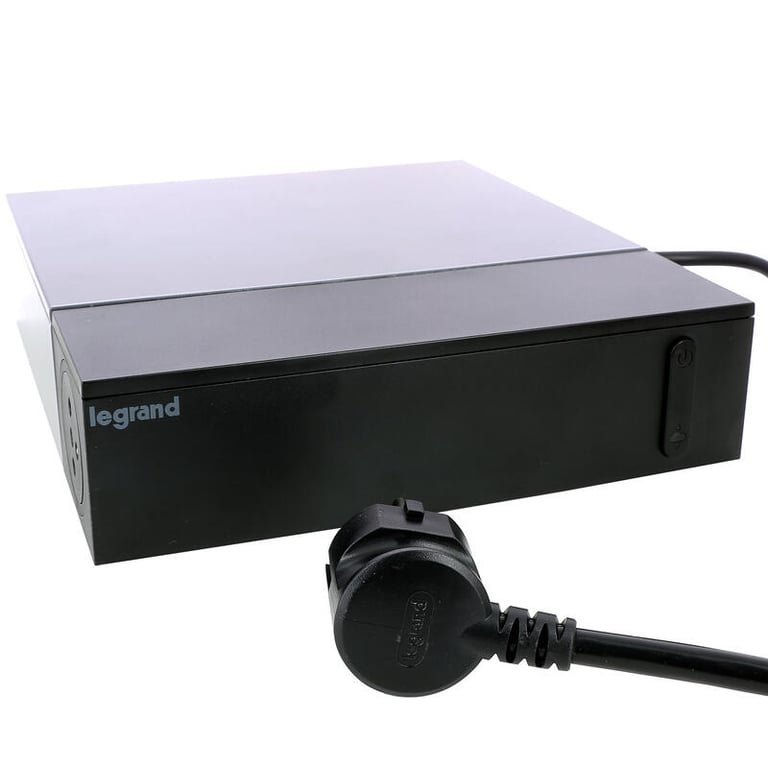 Legrand 049430 rozgałęziacz 2 m 8 x gniazdo sieciowe Wewnętrzna Czarny
