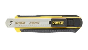 DeWALT DWHT0-10249 Utility Knife, Black, Stainless Steel, Yellow, with a folding blade