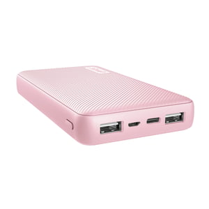Trust 23901 Lithium-Ionen-Powerbank (Li-Ion) 15000 mAh Rosa