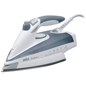 Braun TS775 ETP Steam Iron with Eloxal Soleplate, 2400 W, Gray, White
