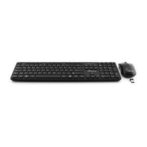 MediaRange MROS107 tangentbord Medföljande mus Office RF Wireless QWERTZ Tysk Svart