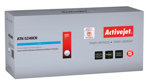 Activejet Toner ATK-5240CN (zamiennik Kyocera TK-5240C; Supreme; 3000 stron; niebieski)