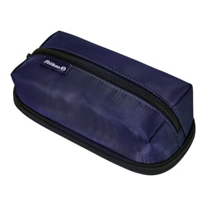 Pelikan Quattro Twill Soft Pencil Case, Diagonal, Navy Blue (navy)