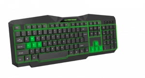 Esperanza EGK201G klawiatura Gaming USB QWERTY British English Czarny, Zielony