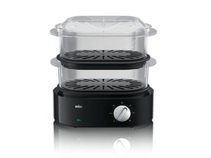 Braun FS 5100 Dampfkochtopf mit 2 Körben. 850 W, schwarz