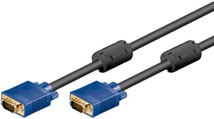 Goobay 93370 VGA-Kabel 5 m VGA (D-Sub) Schwarz