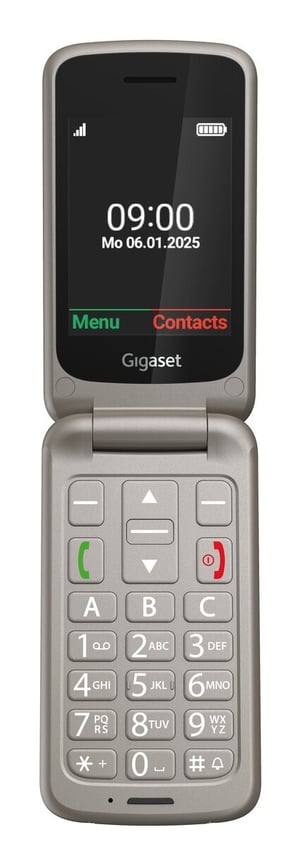 Gigaset GL595 7.11 cm (2.8") 114 g Gray Phone for seniors