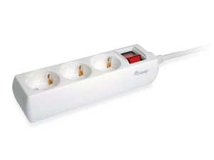 Equip 245551 1.5 m Power Strip, 3 Outlets, Indoor, White