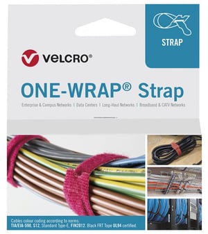 Velcro ONE-WRAP opaska kablowa Zwalniana opaska kablowa Polipropylen (PP), Rzep Pomarańczowy 25 szt.