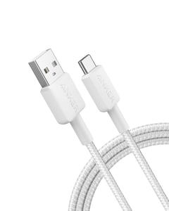 Anker 322 USB-kabel 1,8 m USB A till USB C 0,48 Gbit/s Vit