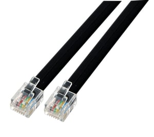 EFB Elektronik K2413SW.1 kabel telefoniczny 1 m Czarny