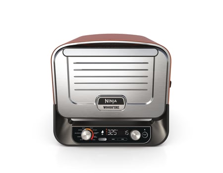 Ninja OO101EU grill Gril Elektryczny + węgiel drzewny Czarny, Czerwony, Srebrny 2400 W