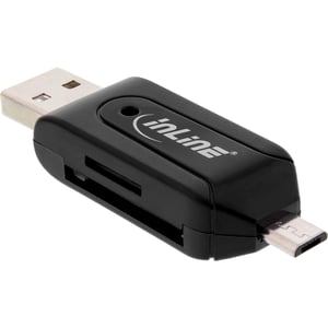 InLine 66779 czytnik kart USB/Micro-USB Czarny