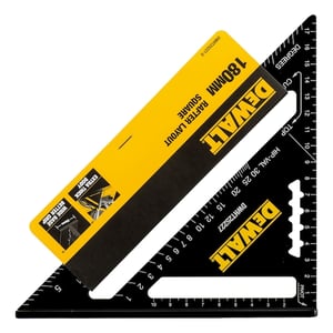 DeWALT DWHT25227-0 300 mm Ruler, Aluminum, Black, Yellow