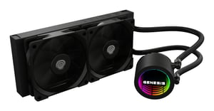 GENESIS NLG-2318 PC-Kühlsystem All-in-One-Flüssigkeitskühler für den Prozessor, schwarz