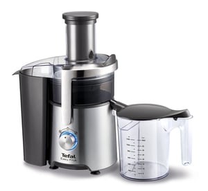 Tefal ZE610D38 Juicer, Centrifugal Juicer, 800 W, Black, Silver