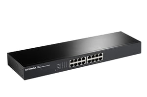 Edimax GS-1016 Unmanaged Gigabit-Ethernet-Switch (10/100/1000) Schwarz
