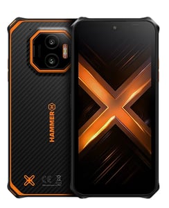 HAMMER Energy X2 5G 6/128 GB 15,5 cm (6.1") Dual SIM Android 15 USB Type-C 6 GB 5000 mAh Czarny, Pomarańczowy