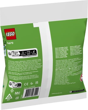 LEGO Minecraft Steve i mała panda