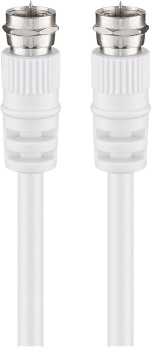 Goobay 11724 kabel koncentryczny 3C-2V 2,5 m Biały