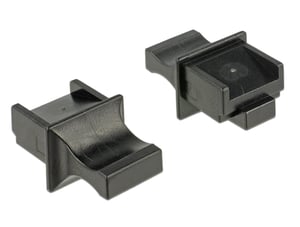 DeLOCK 64020 RJ-45-Steckdosenadapter, schwarz, 10 Stück.
