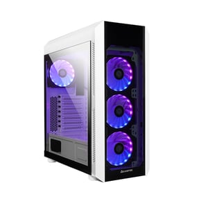 Chieftec GL-03W-OP zabezpieczenia & uchwyty komputerów Midi Tower Biały