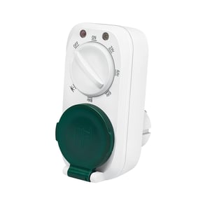 LogiLink ET0013 elektrisk timer, vit, daglig programmerare