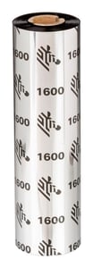 Zebra 1600 Wachs-Thermotransferband 450 m Schwarz