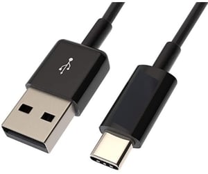 HPE Aruba Networking USB-A reversible to USB-C PC-to-Switch 3m Cable kabel sieciowy Czarny