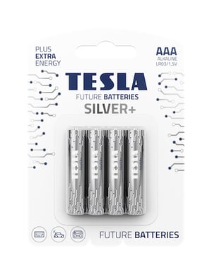 Tesla SILVER+ AAA Alkaline Disposable Battery