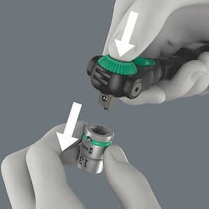 Wera 05135881001 klucz zapadkowy 1 szt. Czarny, Zielony