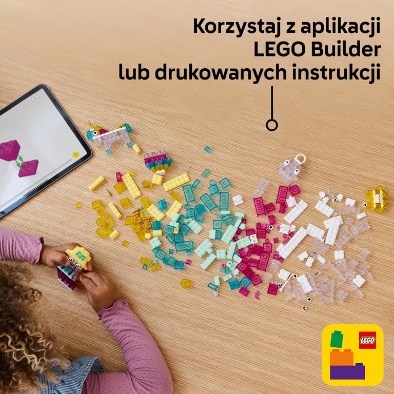 LEGO Classic Magiczny zestaw z przezroczystymi klockami