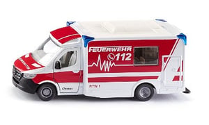 Siku Mercedes-Benz Sprinter Miesen Typ C Ambulansmodell, förmonterad, skala 1:50