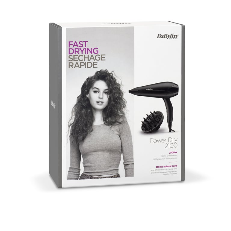 BaByliss Power Dry 2100 suszarka do włosów 2100 W Czarny