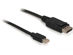 DeLOCK 1 m DisplayPort-Kabel, Mini-DisplayPort, schwarz