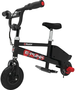 Razor E-Punk Elektroroller, 1 Sitzplatz, 14 km/h, 90 W, Schwarz, Rot, Silber