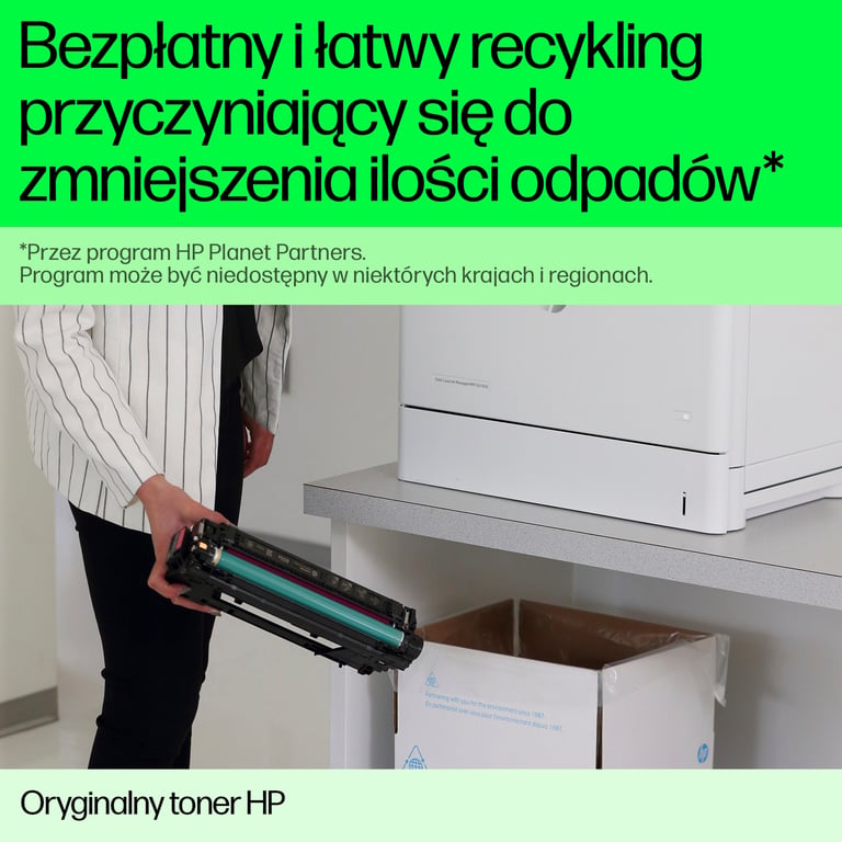 HP Oryginalny wkład z czarnym tonerem 206A LaserJet