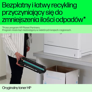 HP Oryginalny wkład z czarnym tonerem 206A LaserJet