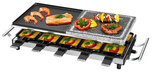 ProfiCook PC-RG 1144 grill raclette 1700 W Czarny, Stal satynowa